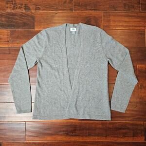 Old Navy Dark Gray Women's Large Longline Cardigan Soft Knit Open Front Sweater